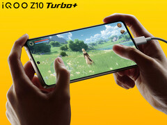 o iQOO Z10 Turbo+ será lançado em 7 de agosto na China. Na foto: o telefone para jogos. (Fonte da imagem: iQOO - editado)
