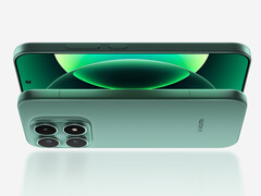 O Xiaomi 17 em seu novo acabamento verde.