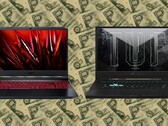 Os preços para o Acer Nitro 5 e Asus TUF Dash F15 provavelmente serão aumentados em breve. (Fonte de imagem: Acer/Asus - editado)