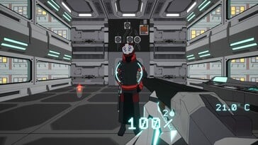 Na imagem: uma captura de ecrã do jogo Cyberfrags '69.
