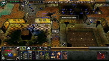 Na foto: Uma captura de tela do jogo Dungeon Keeper 2.