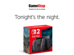 Banner de lançamento do Nintendo Switch 2 à meia-noite na GameStop (Fonte da imagem: GameStop)