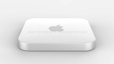 M1X Mac Mini renderização. (Fonte da imagem: @RendersbyIan)