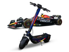 A Red Bull Racing E-Scooter RS 1200 AT só está homologada para circular em vias públicas na Áustria. (Fonte da imagem: Red Bull)