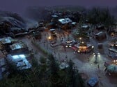 Uma imagem mostrando uma cidade em “Surviving the Aftermath”, agora com 70% de desconto no Steam.
