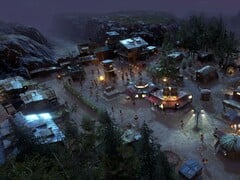Uma imagem mostrando uma cidade em “Surviving the Aftermath”, agora com 70% de desconto no Steam.