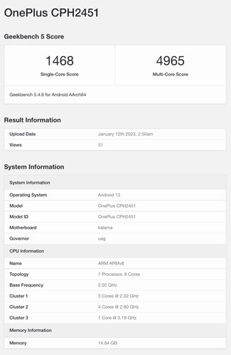 (Fonte de imagem: Geekbench)