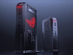 O ROG NUC (2025) vem em um único acabamento destinado a ser usado verticalmente. (Fonte da imagem: Asus)