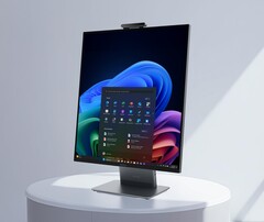 O PC Lenovo ThinkCentre X AIO apresenta poderosos chips Panther Lake e uma proporção ultra-alta. (Fonte da imagem: Lenovo)