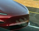 Tesla Model Y Standard renderizado na cor vermelha (Fonte da imagem: Moose/X)