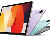 O Redmi Pad SE em suas três supostas cores de lançamento. (Fonte da imagem: Kimovil)