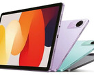 O Redmi Pad SE em suas três supostas cores de lançamento. (Fonte da imagem: Kimovil)