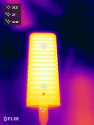 Acúmulo de calor durante o teste de estresse (parte inferior)