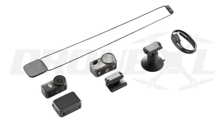A DJI incluirá vários acessórios com cada câmera Osmo Nano. (Fonte da imagem: via DroneXL)