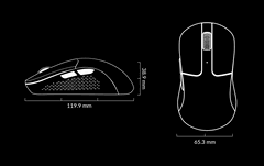 Dimensões do Keychron M3 Mini 8K