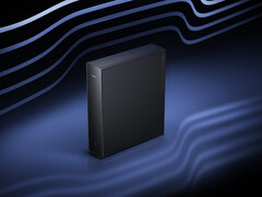 O BE7200 Pro custa cerca de US$ 176 na China. Foto: uma imagem promocional mostrando a frente e a lateral do roteador.