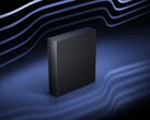 O BE7200 Pro custa cerca de US$ 176 na China. Foto: uma imagem promocional mostrando a frente e a lateral do roteador.