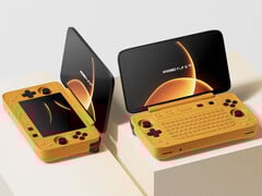 A Ayaneo oferece o Flip 1S DS e KB em mais opções de cores além do acabamento amarelo mostrado aqui. (Fonte da imagem: Ayaneo)