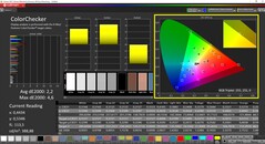 CalMAN ColorChecker calibrado (DCI-P3 target color space)