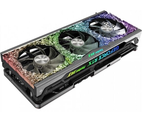 A EMTEK GeForce RTX 3090 24GB XENON TURBOJET OC tem um TDP de 410 W. (Fonte da imagem: EMTEK via Videocardz)