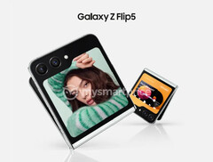 O Galaxy Z Flip5 terá uma tela de cobertura mais útil do que os modelos anteriores. (Fonte da imagem: MySmartPrice)