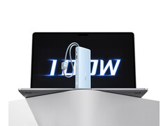 O novo banco de energia de 100 W custa cerca de US$ 28 na China. Na foto: uma imagem promocional do carregador portátil. (Fonte da imagem: Baseus) 