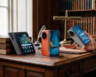 Uma comparação entre três smartphones dobráveis de última geração.