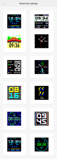 Alternative clock faces