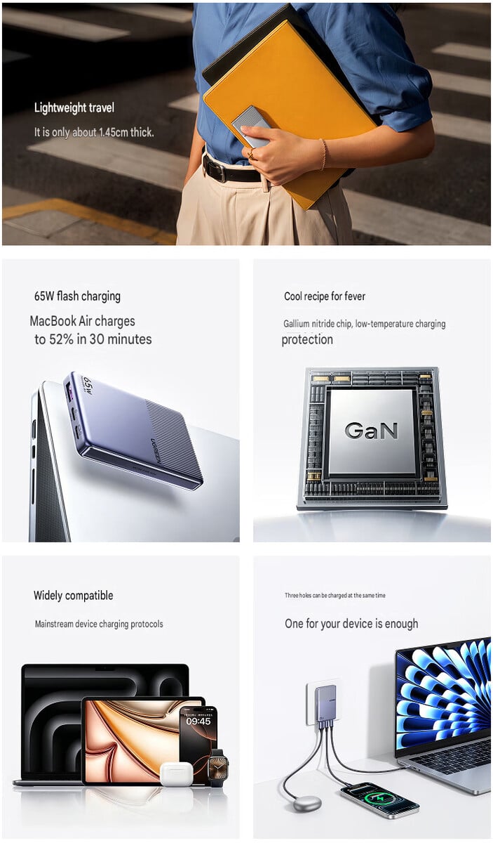 Principais destaques do Nexode Air 65W Slim (tradução automática)