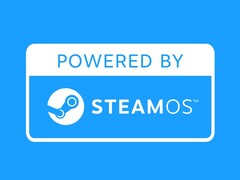 Os dispositivos que executam o SteamOS fora da caixa terão o logotipo Powered by SteamOS. (Fonte da imagem: Valve