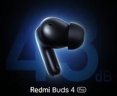 Os Redmi Buds 4 Pro. (Fonte: Xiaomi)