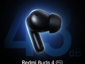 Os Redmi Buds 4 Pro. (Fonte: Xiaomi)