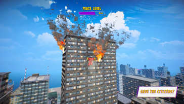 Não se trata apenas de abrir caminho com socos - salve civis de prédios em chamas e outros cenários perigosos (Fonte da imagem: página do Superhero Simulator no Steam)