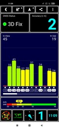 Recepção GPS ao ar livre