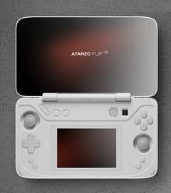 A AYANEO parece ter criado uma segunda versão do FLIP, dividindo o dispositivo em variantes com teclado e tela dupla. (Fonte da imagem: AYANEO)