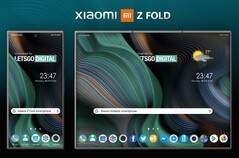 "Xiaomi Mi Z Fold". (Imagem de origem: LetsGoDigital)