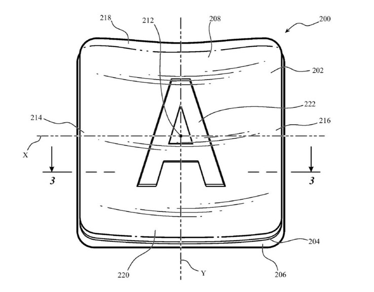 Uma imagem da patente da tampa de vidro da Apple. (Imagem: USPTO)