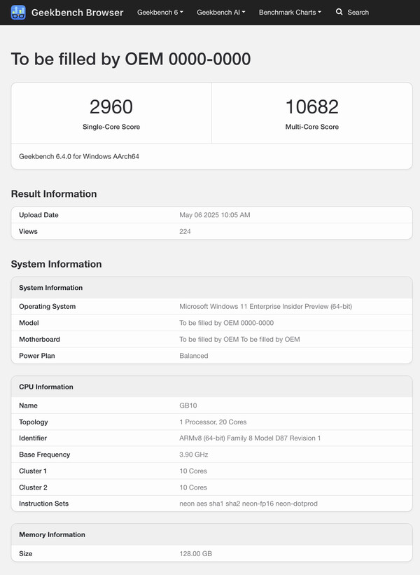 (Fonte da imagem: Geekbench)