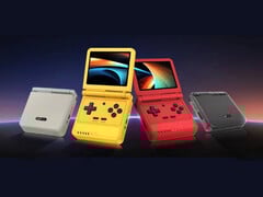 O Powkiddy V90S chegará em um momento oportuno para os dispositivos portáteis de jogos em forma de concha. (Fonte da imagem: Powkiddy - editado)