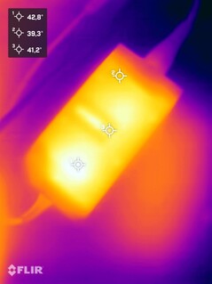 Unidade de fonte de alimentação durante o teste de estresse