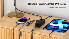 O novo PowerCombo Pro 40W. (Fonte: Baseus)