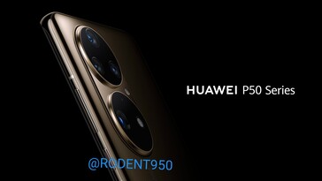Novos rebocos Huawei P50 estão por aí. (Fonte: Twitter)