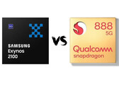 O Exynos 2100 é em média ligeiramente mais rápido que o Snapdragon 888. (Fonte de imagem: GizmoChina)