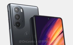 A Moto Edge X virá cheia de coisas novas, ao que parece. (Fonte: OnLeaks)