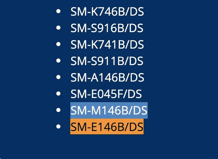 O Galaxy "M14 5G" e "F14 5G" alegadamente buscam aprovação para venda na Índia. (Fonte: MySmartPrice)