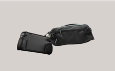 O estojo modular Attack Vector ao lado da bolsa de transporte Saya. (Fonte da imagem: Genki)