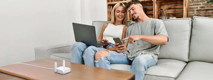 ...e em casa quando conectado a um modem (Fonte da imagem: Asus)