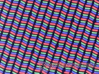 Matriz de subpixels nítida, sem problemas perceptíveis de granulação