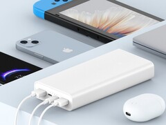 O banco de energia Xiaomi 20.000 mAh 22,5 W pode carregar totalmente um iPhone 13 quatro vezes. (Fonte de imagem: Xiaomi)