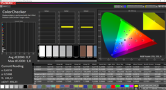 CalMAN - ColorChecker após a calibração